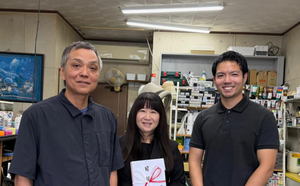 辺安名ご夫婦と3ショット